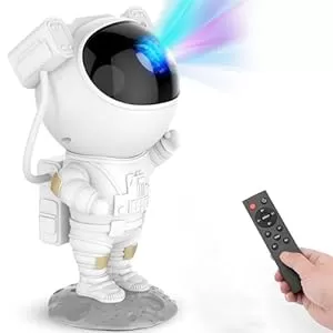 Astronaut Galaxy Star Projector with Remote Control, 360° Adjustable, Auto Timer Nebula Night Light, for Gift, Kids Bedroom, Gaming Room, Home Decoration, Party Machine Yantra