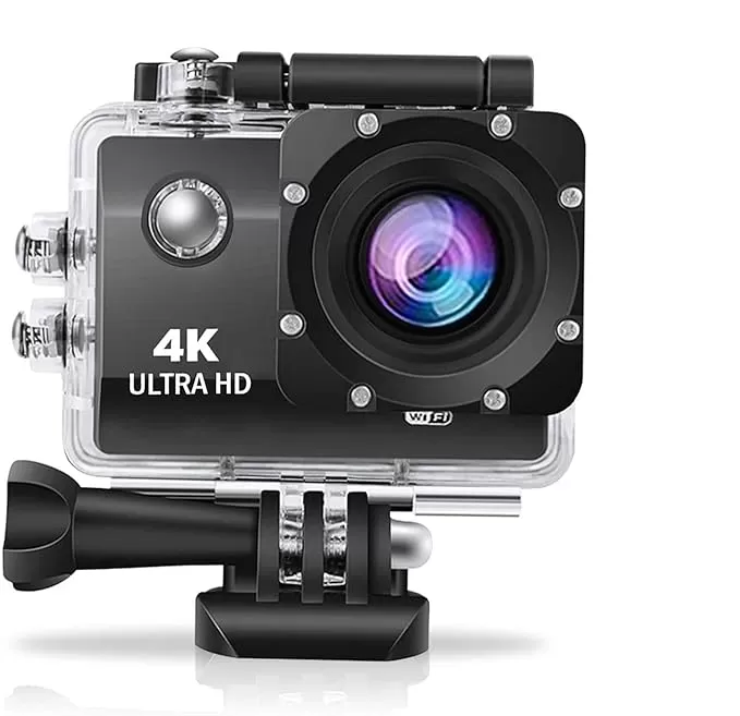 Capture Every Adventure: Professional 4K Action Camera with 4X Zoom Machine Yantra