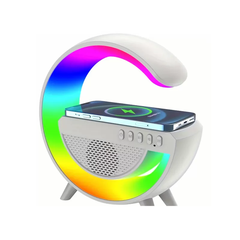 Google Speaker, G Type Bluetooth Speaker with wireless charger & Multicolour Light Machine Yantra
